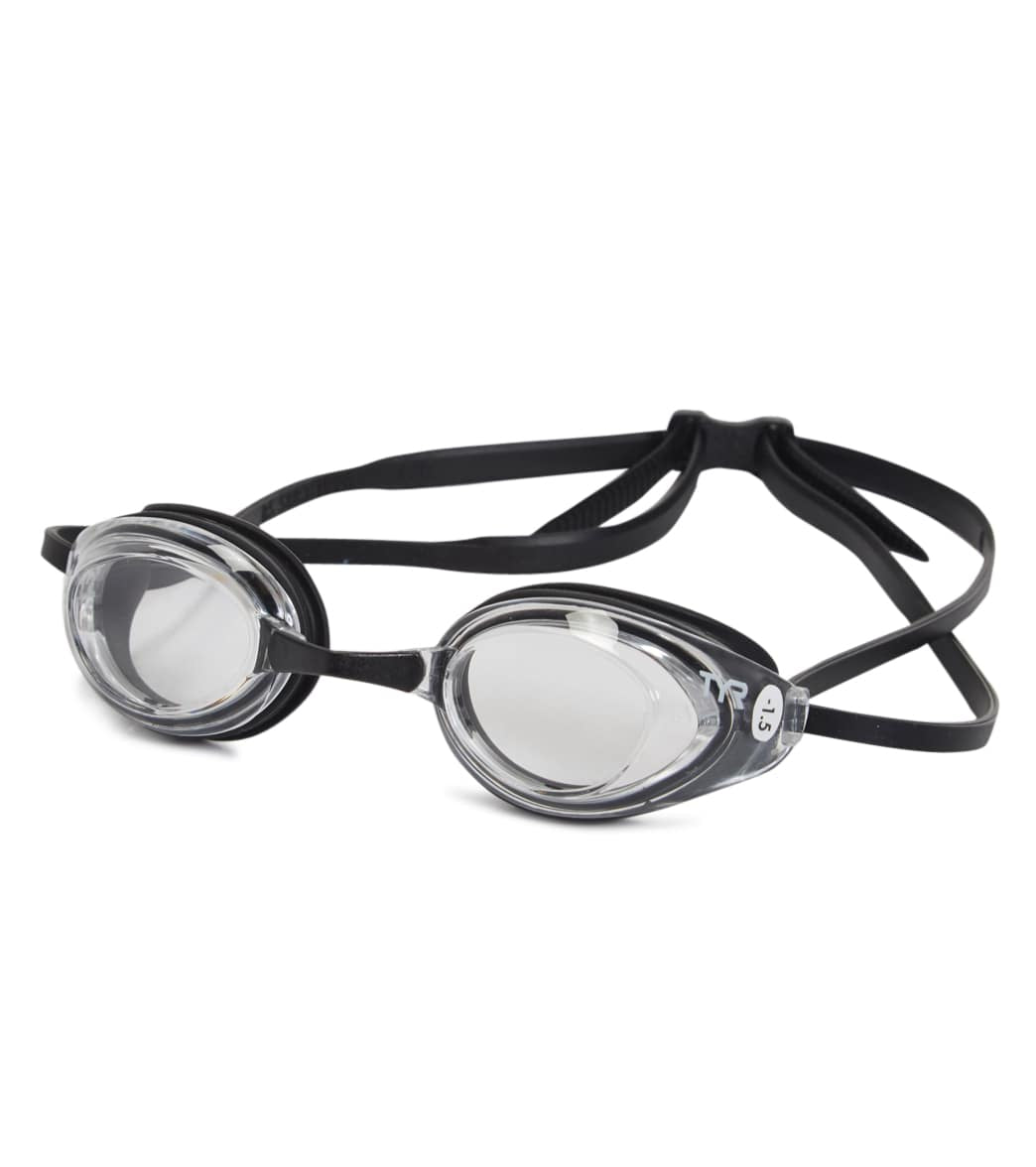 blackened goggles TYR Blackhawk Racing Negative Prescription Goggle at SwimOutlet.com