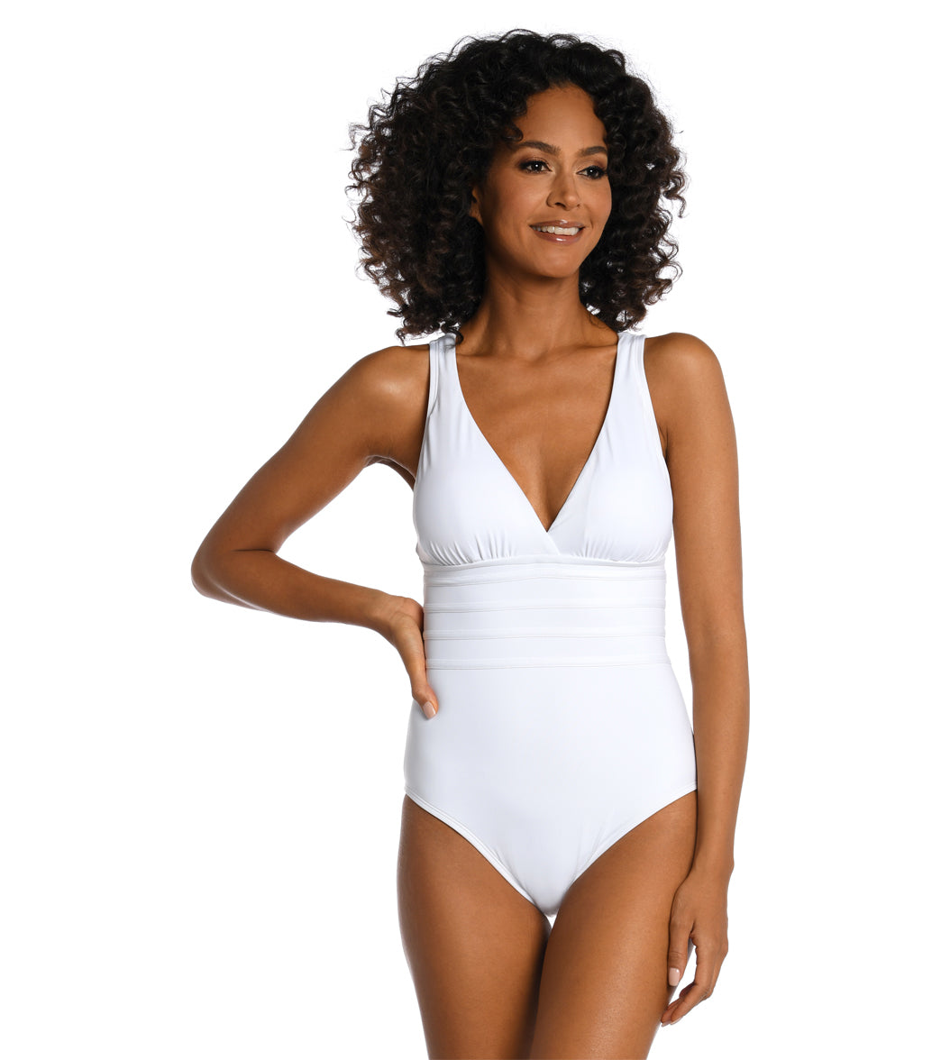 La Blanca Island Goddess Multi Strap One Piece Swimsuit at
