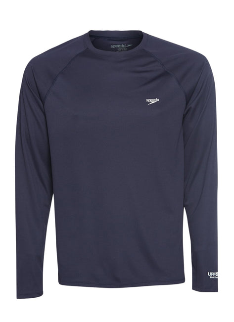 Speedo Active Men's Solid Easy Long Sleeve Swim Shirt
