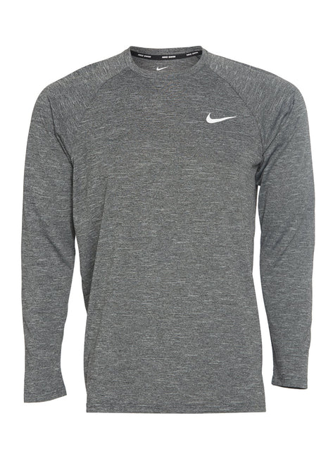Nike Men's Heather Long Sleeve Hydroguard Swim Shirt