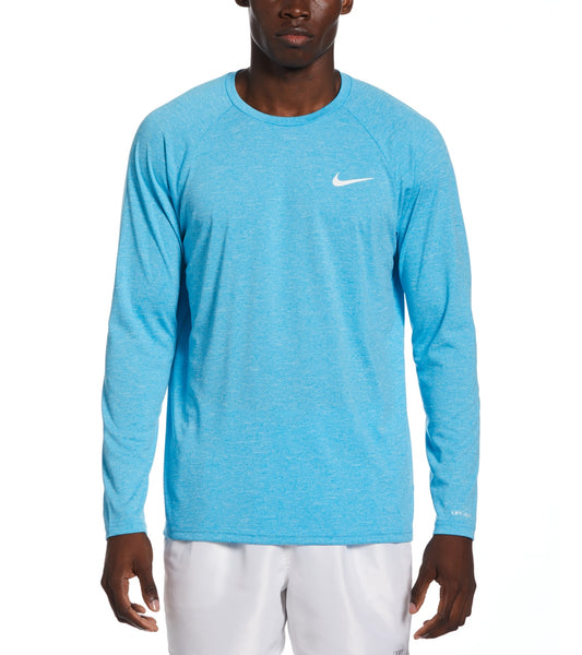 nike men's heather long sleeve hydroguard