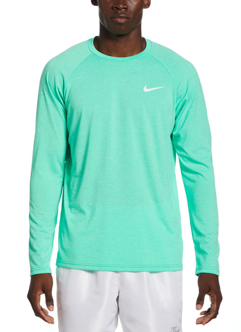 Nike Men's Heather Long Sleeve Hydroguard Swim Shirt