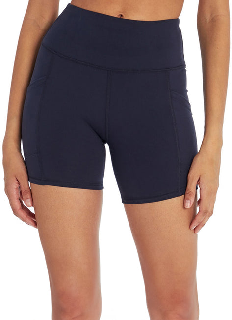 Marika Linnette High Waisted Tummy Control Yoga Shorts