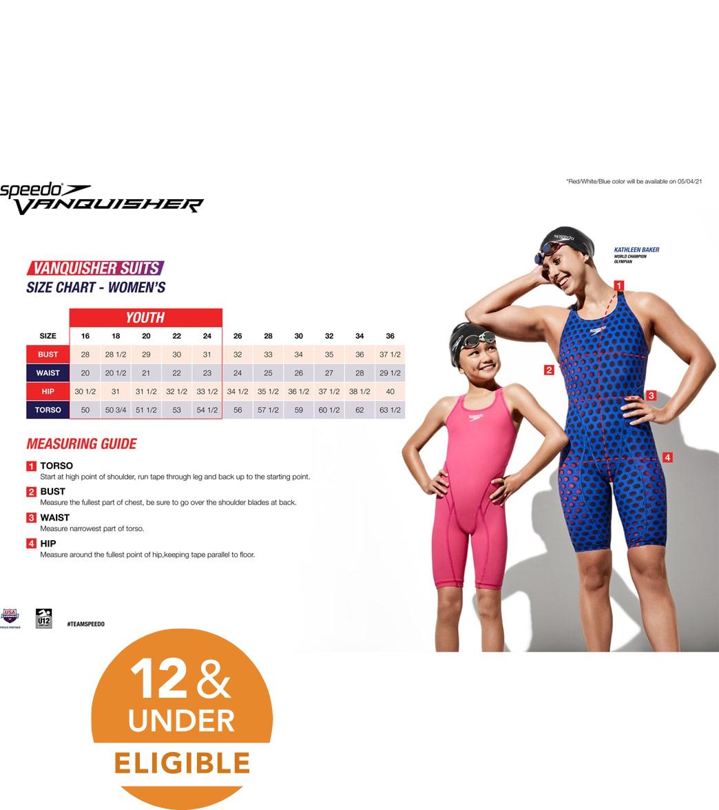 Speedo Women's Vanquisher Kneeskin Tech Suit Swimsuit at