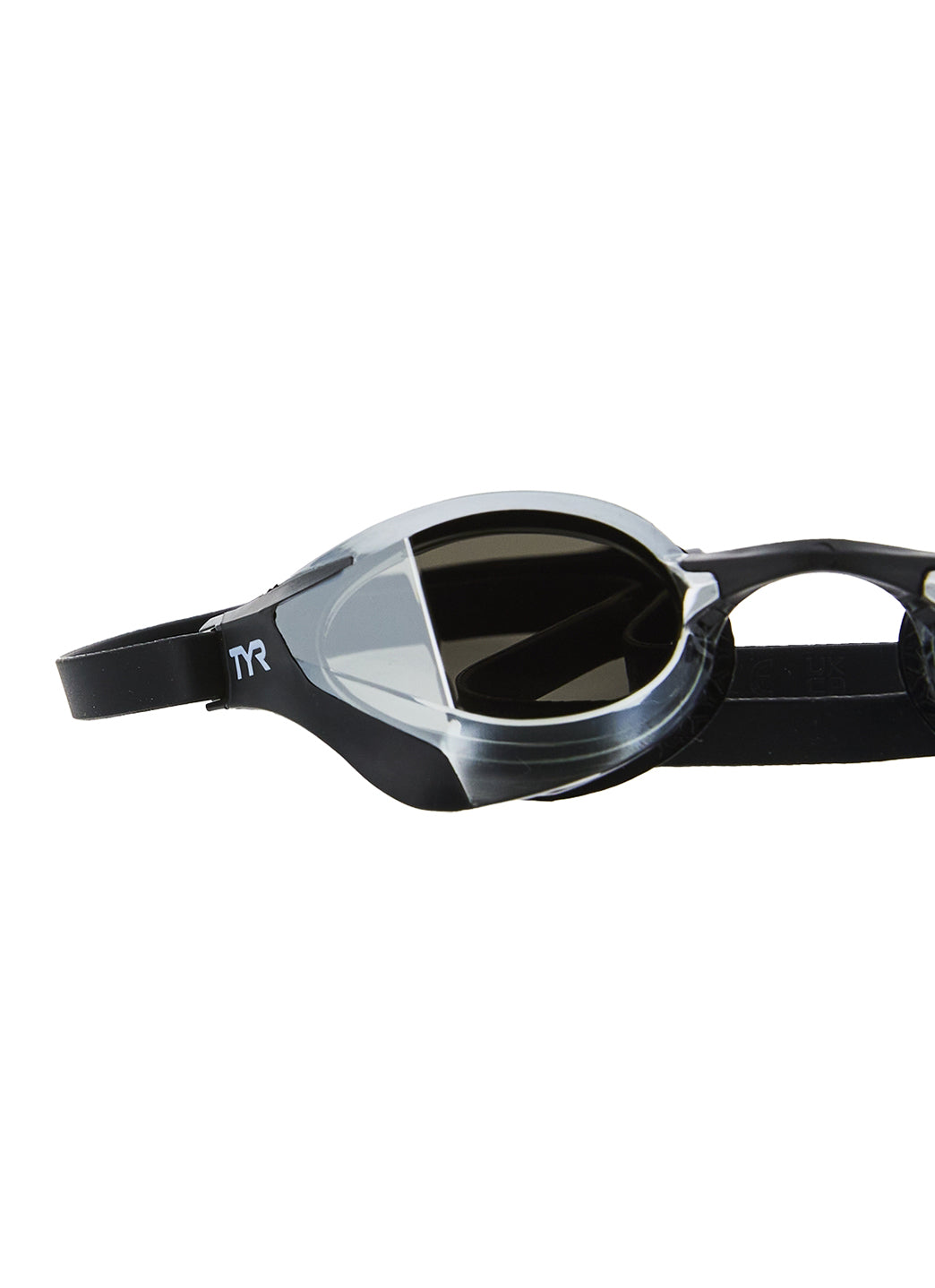 TYR Adult Tracer-X RZR Mirrored Racing Goggles Silver/Black