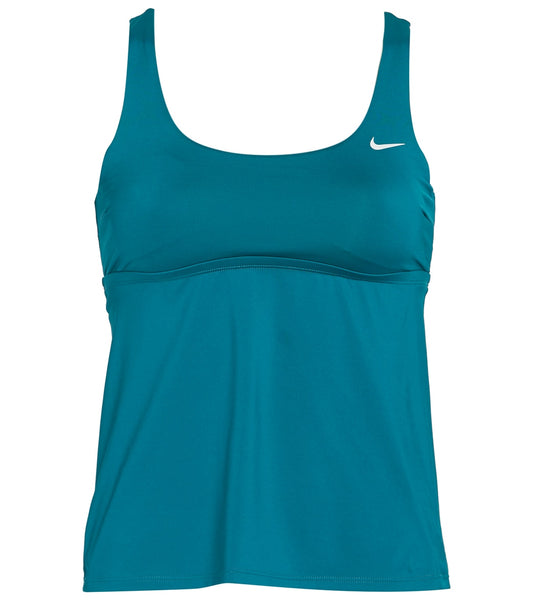 Nike Women's Essential Scoop Neck Tankini Top at