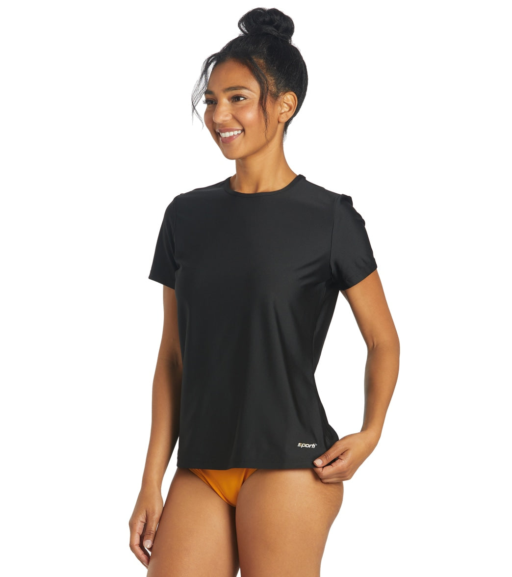 Sporti Women's Short Sleeve UPF 50+ Comfort Fit Rash Guard at ...