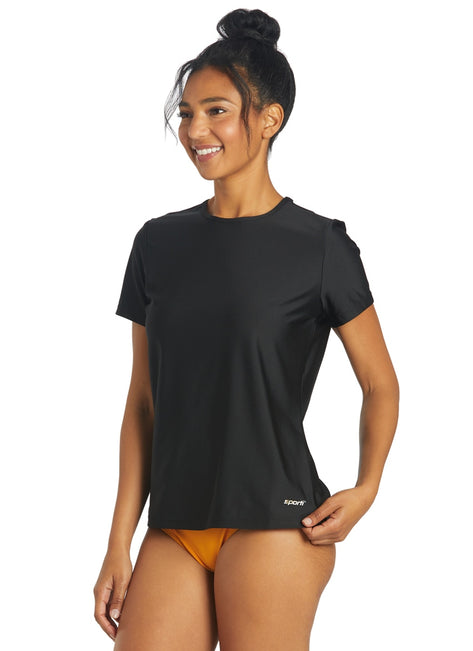 Sporti Women's S/S  UPF 50+ Comfort Fit Rash Guard