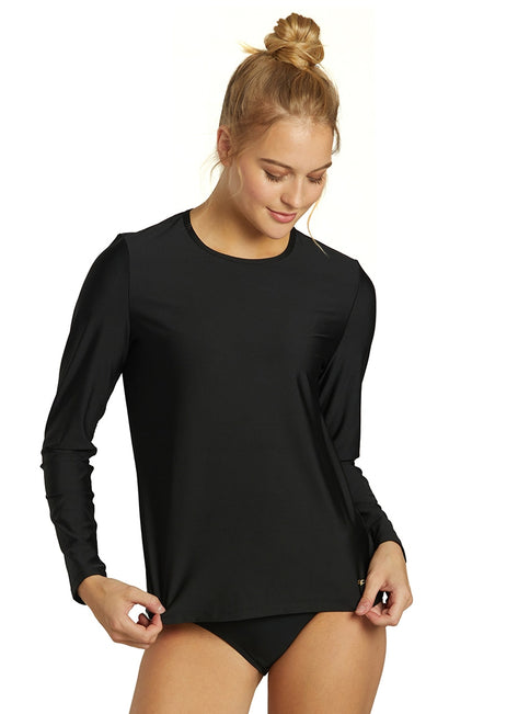 Sporti Women's L/S  UPF 50+ Comfort Fit Rash Guard