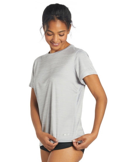 Sporti Women's Short Sleeve Hybrid UPF 50+ Sun Shirt