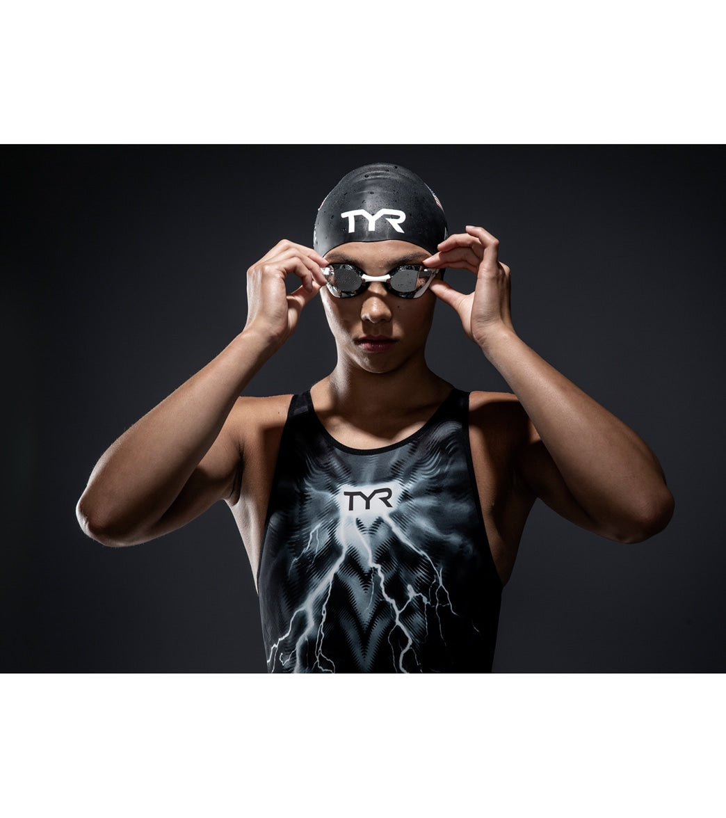 TYR Women's Venzo Phantom Oblivion Open Back Kneeskin Tech Suit