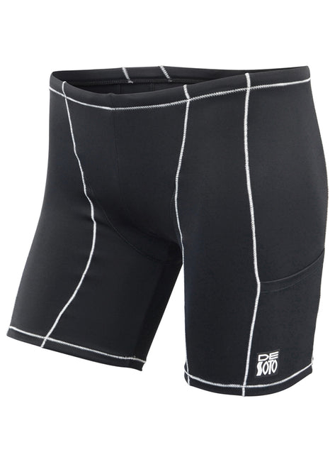 DeSoto Men's Dual Pocket Low-Cut Carrera Tri Short