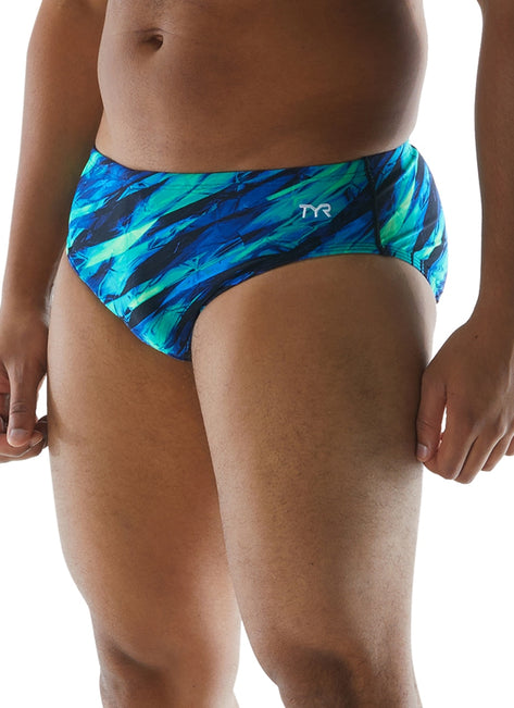 TYR Men's Vitric Racer Brief Swimsuit