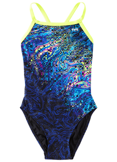 TYR Girls' Chroma  Diamondfit One Piece Swimsuit