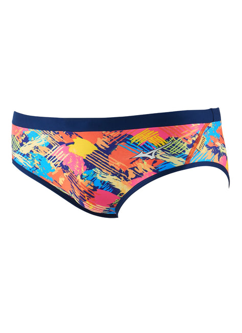 Mizuno Men's Exer Print Brief Swimsuit