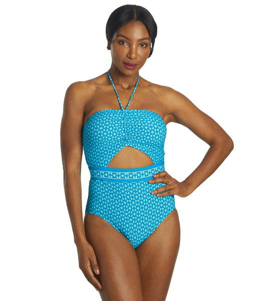 水着・ラッシュガード herlipto Corse Ribbon Swimsuit blue 8641308098728-cyanblue-1a_x600