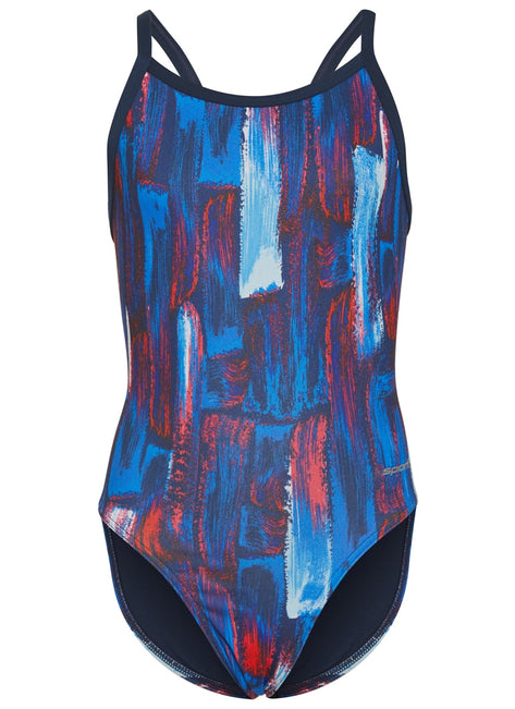 Sporti HydroLast Artsy Thin Strap One Piece Swimsuit Youth (22-28)
