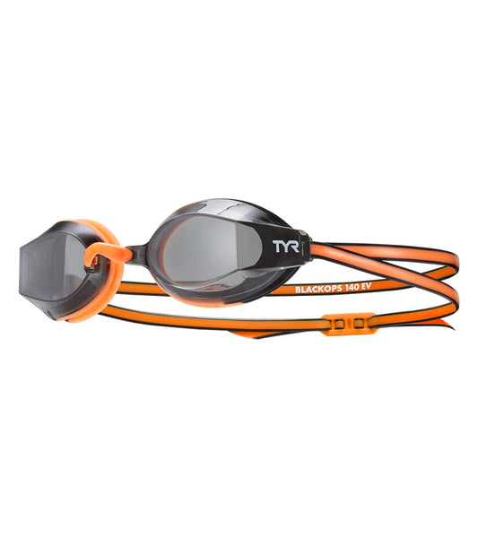 orange swim goggles TYR Black Ops 140 EV Racing Junior Fit Goggle at SwimOutlet.com