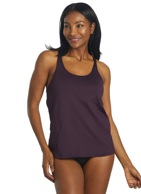 TYR Women's Solid Taylor Tankini Top