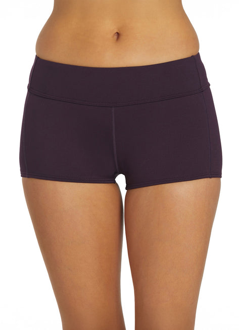 TYR Women's Solid Casey Boyshort Bikini Bottom