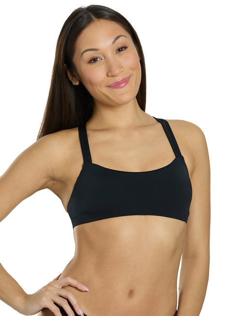JOLYN Women's Fendrick Solid Bikini Top