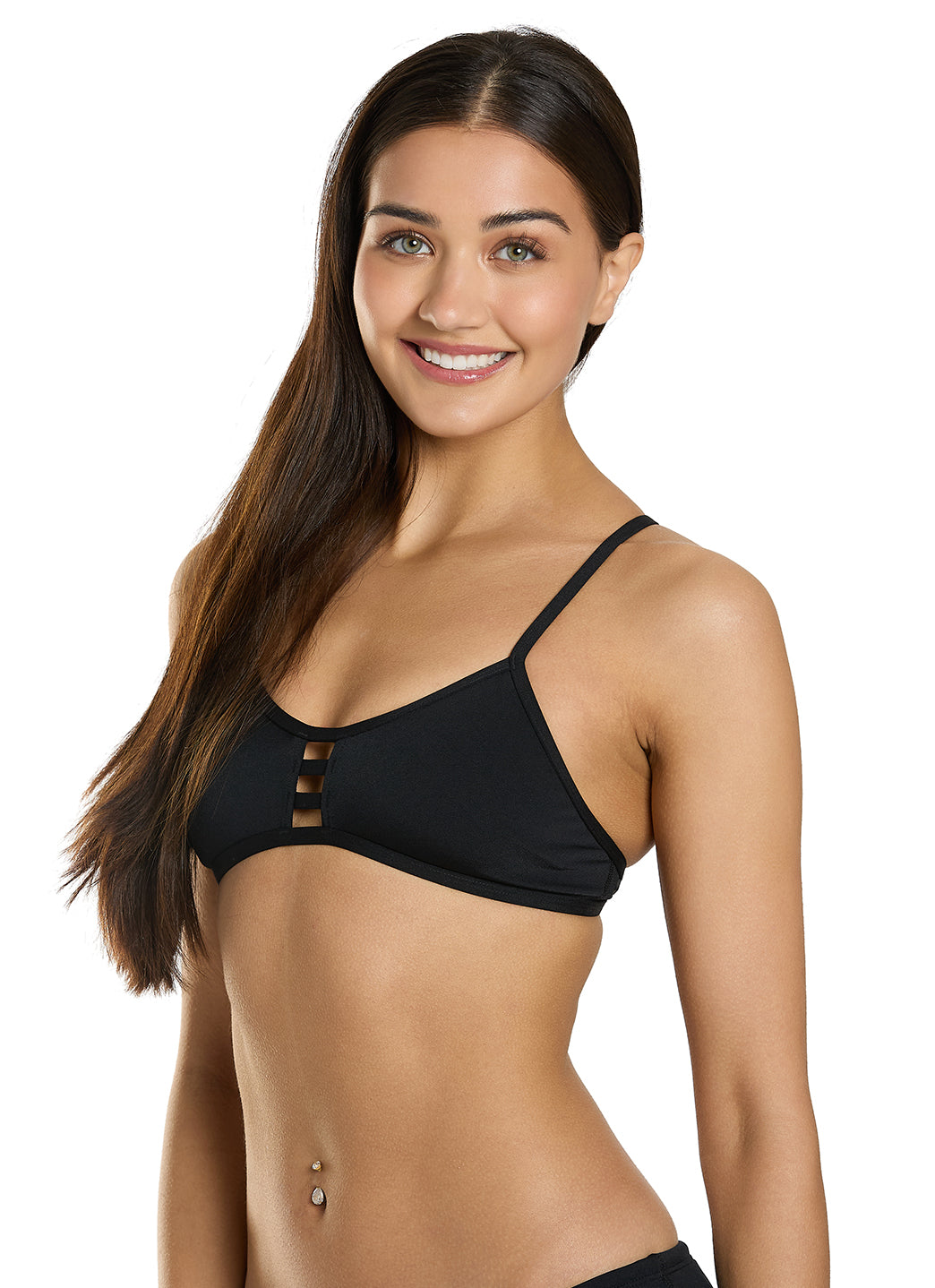 JOLYN Women's Tomcat Solid Bikini Top at SwimOutlet.com