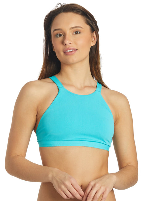 JOLYN Women's Kaylee Solid Bikini Top