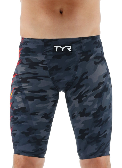TYR Men's Venzo Camo High Waist Jammer Tech Suit Swimsuit