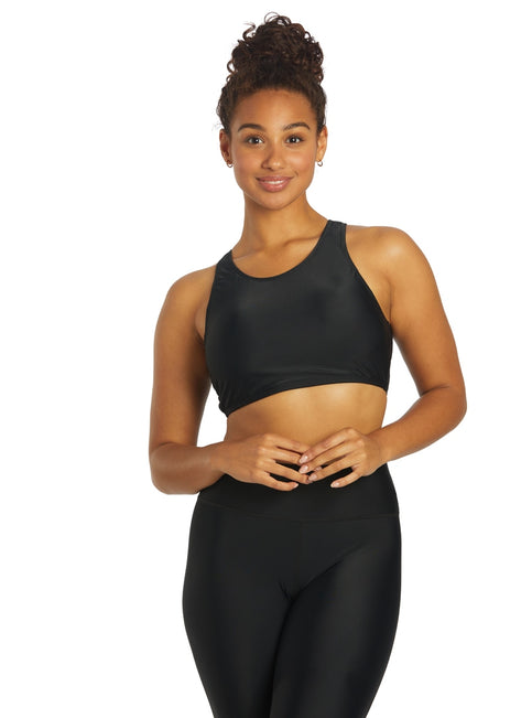 Sporti Active High Neck Crop Bikini Top