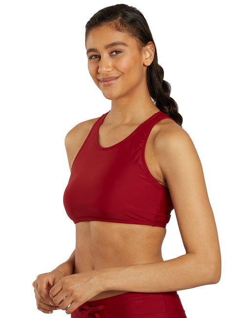 Sporti Active High Neck Crop Bikini Top
