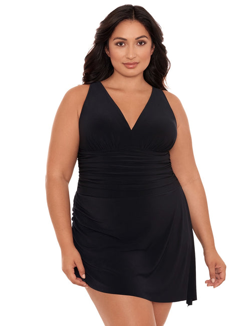 Magicsuit by Miraclesuit Women's Plus Size Celine Swim Dress