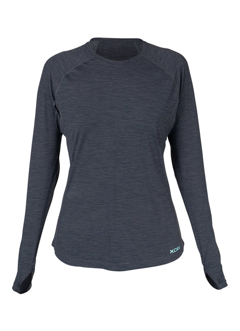 Xcel Women's Heathered Ventx Long Sleeve UV Rashguard