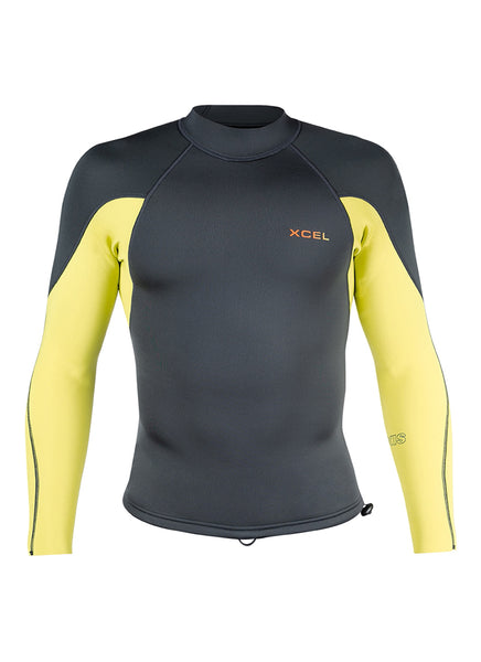Xcel Men's Axis 2/1MM Long Sleeve Pullover Wetsuit Jacket at
