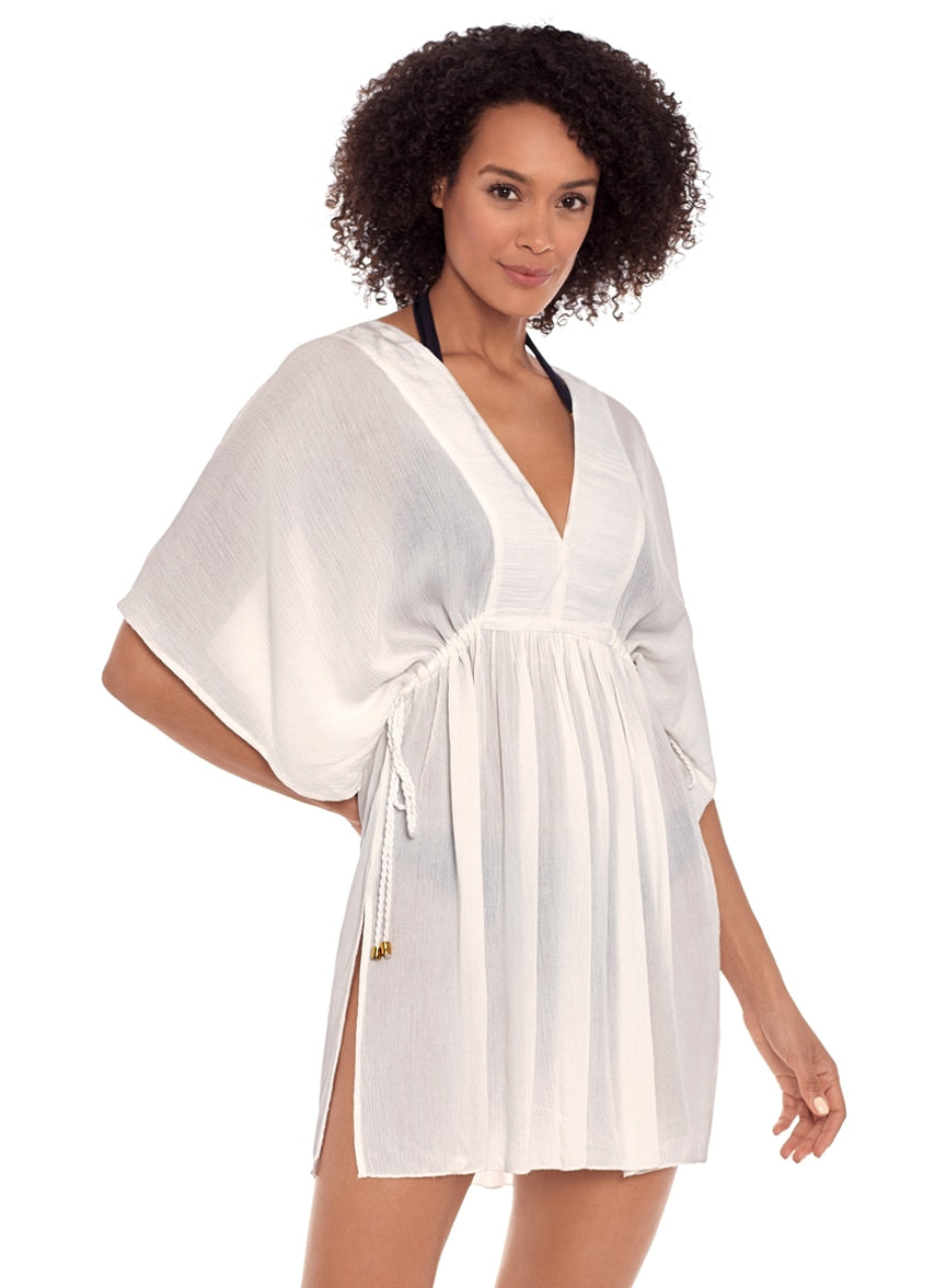 Lauren Ralph Lauren Women's Crinkle Rayon Cover Up Tunic - White - XS Lauren Ralph Lauren Women's Crinkle Rayon Cover Up Tunic - White - XS
