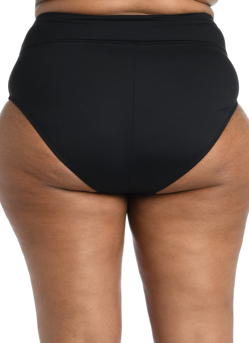 La Blanca Women's Plus Size Island Goddess High Waist Bikini