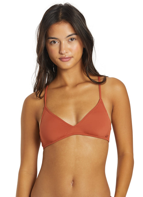 Roxy Women's SD Beach Classics Athletic Triangle Bikini Top