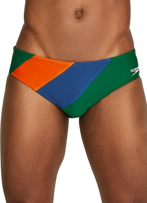 Speedo Men's Colorblock Solar Brief Swimsuit