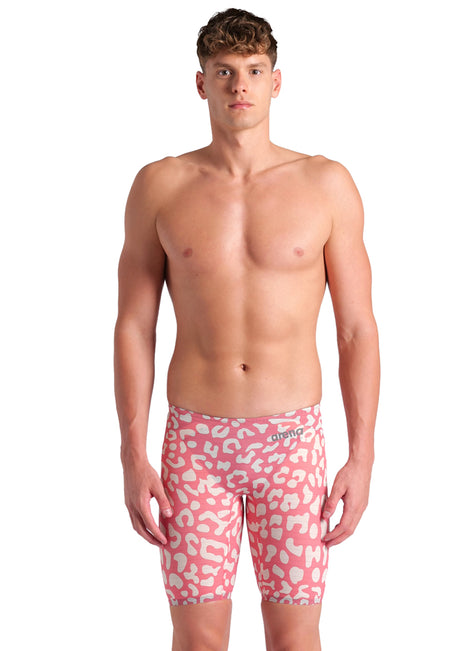 Arena Men's Powerskin Carbon Air2 SL Limited Edition Leopard Jammer Tech Suit Swimsuit