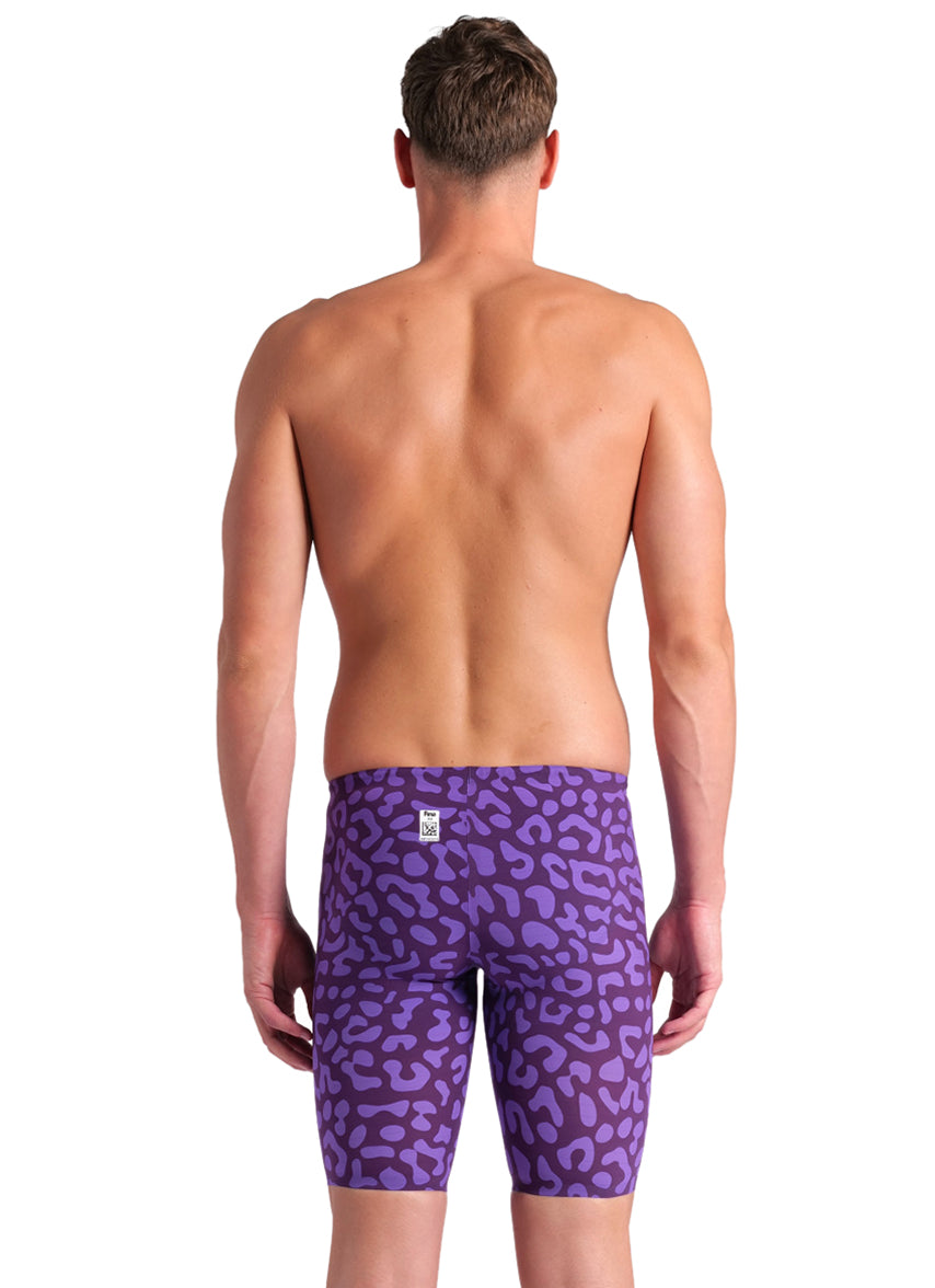 Arena Men's Powerskin Carbon Air2 SL Limited Edition Leopard Jammer Tech Suit Swimsuit
