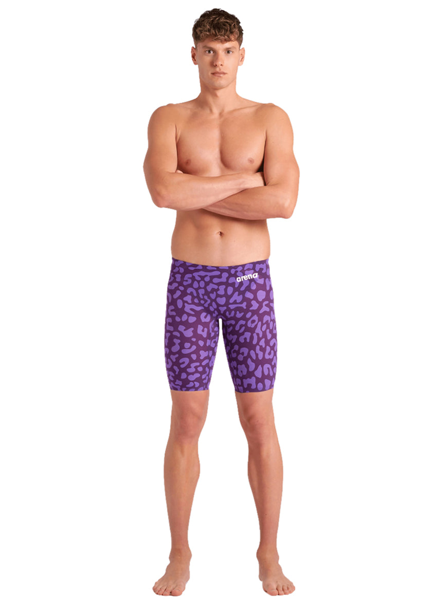Arena Men's Powerskin Carbon Air2 SL Limited Edition Leopard Jammer Tech Suit Swimsuit