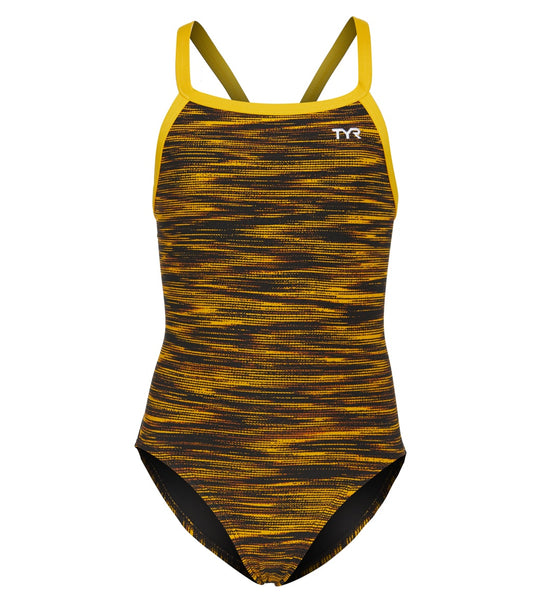 TYR Girls' Fizzy Diamondfit One Piece Swimsuit at SwimOutlet.com