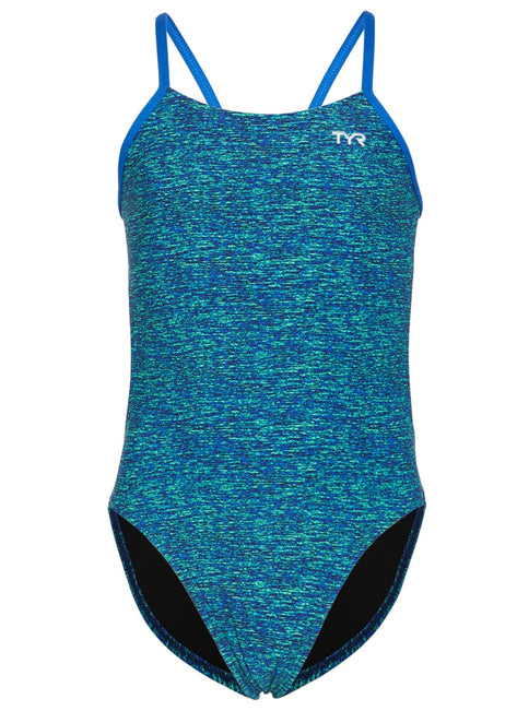 TYR Girls' Lapped Cutoutfit One Piece Swimsuit
