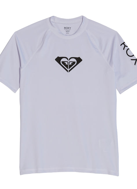 Roxy Women's Whole Hearted Short Sleeve UPF 50 Rash Guard