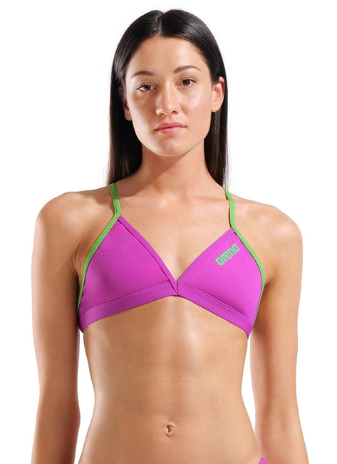 Arena Women's Solid Tie Back Bikini Top