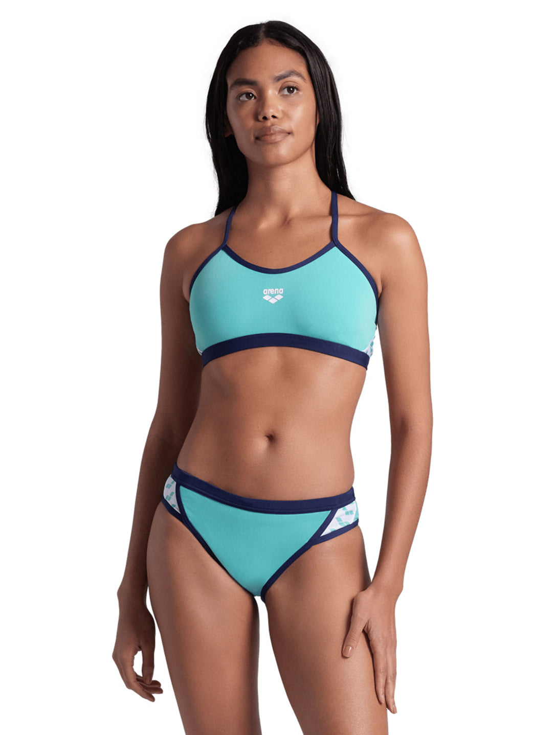 Arena Women's Icons Solid Cross Back Bikini Set at SwimOutlet.com