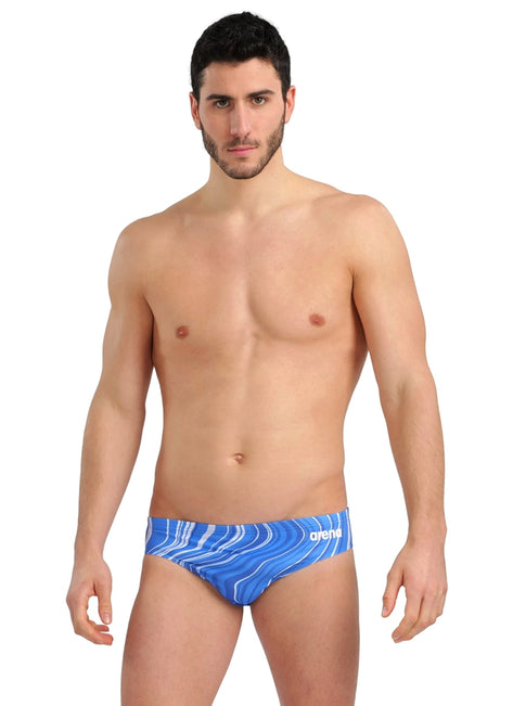 Arena Men's Marbled Brief Swimsuit