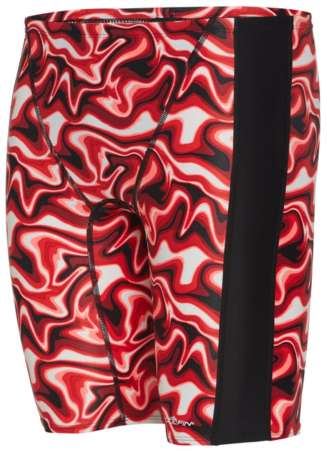 Dolfin Men's Xtrasleek Surge Print Spliced Jammer Swimsuit