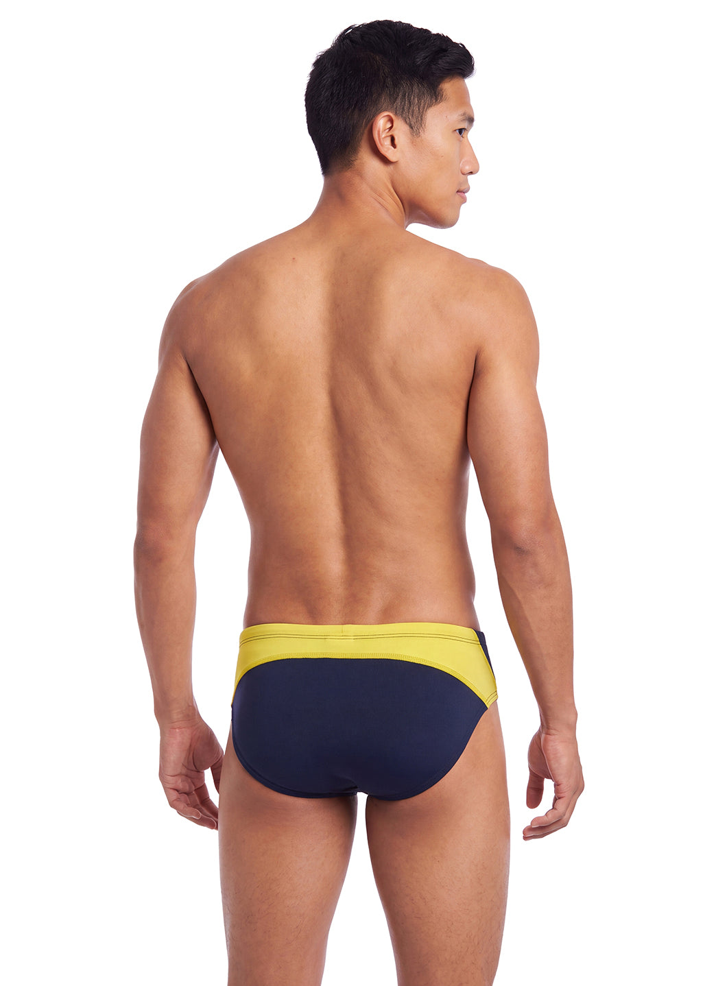 Nike Men's HydraStrong Colorblock Brief Swimsuit at SwimOutlet.com