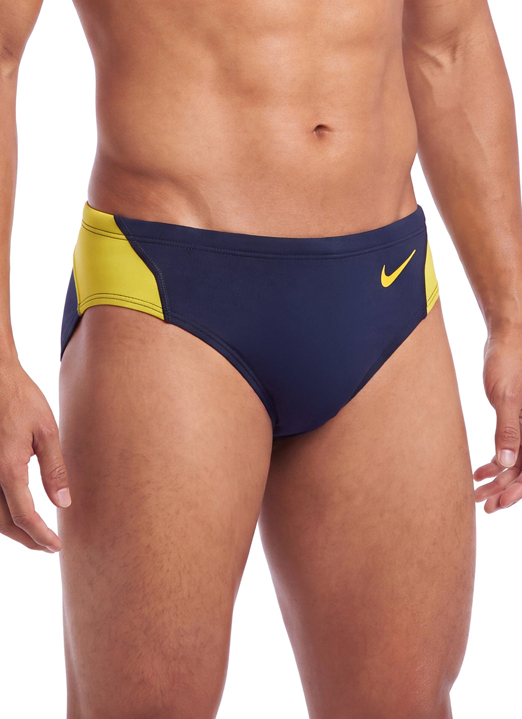 Nike Men's HydraStrong Colorblock Brief Swimsuit at SwimOutlet.com
