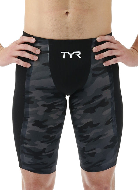 TYR Men's Shockwave High Waist Camo Jammer Tech Suit Swimsuit